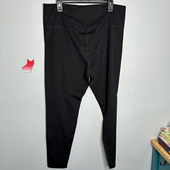 Girlfriend Collective Solid Black Compressive High-Rise Leggings Plus Size 4XL - Picture 6 of 12